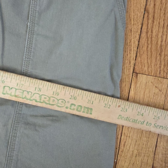 Eddie Bauer Womens Button Front Skirt Size 16 Green Knee Length Outdoor - Picture 8 of 8